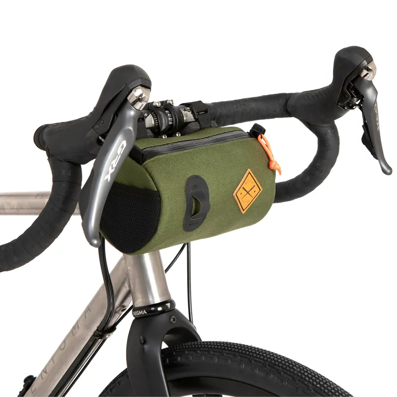 Restrap Bikepacking Handlebar Canister Bag 1.5L In Olive-1