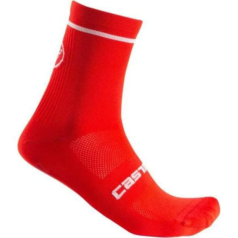 Castelli Entrata 13 Socks in Red Small / Medium 