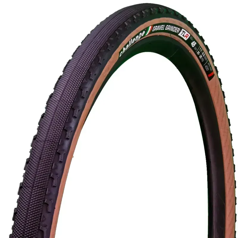 Challenge Gravel Grinder Pro Handmade TLR Gravel Tyre in Brown