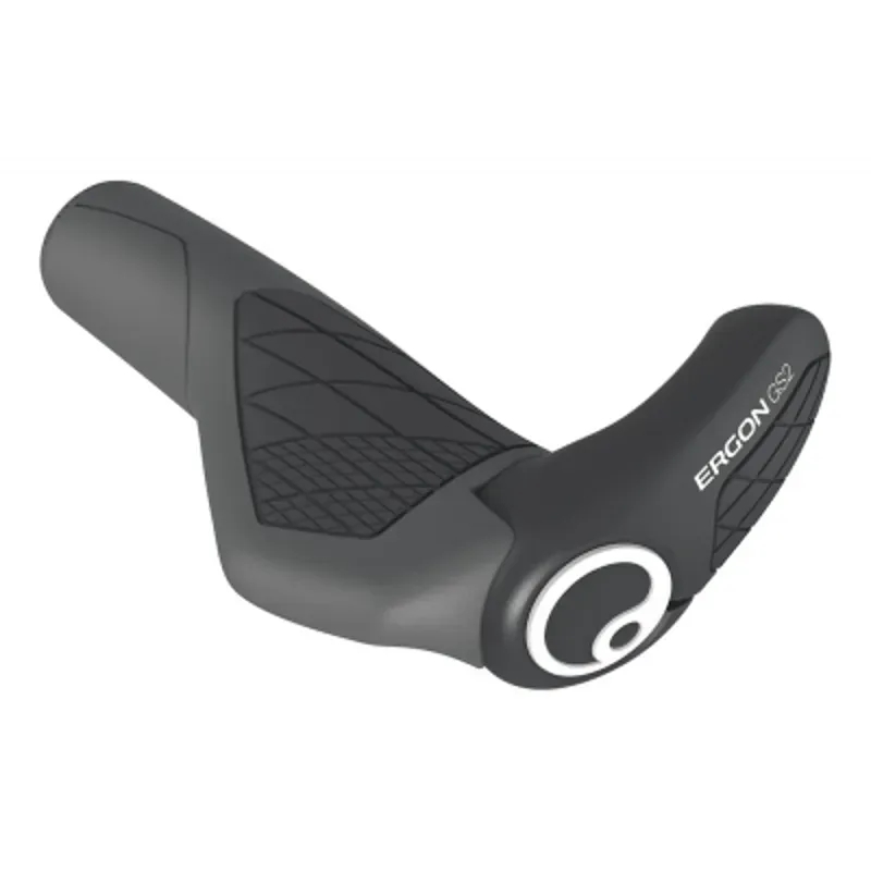 Ergon Gs2 Ergonomic Bike Handlebar Grips with Bar End in Black