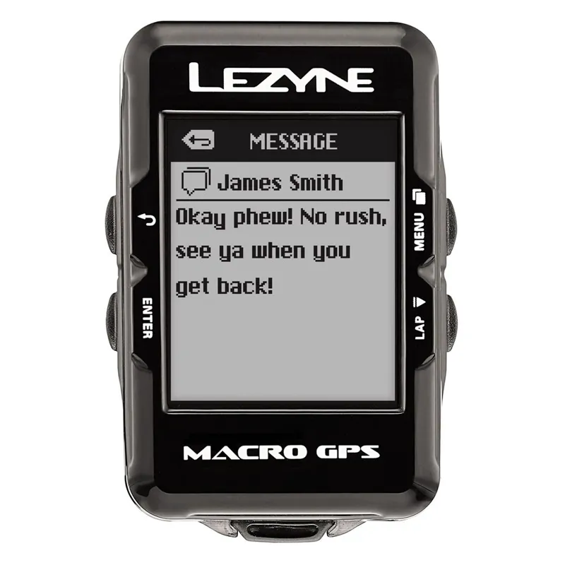 Lezyne Macro GPS Computer in Black-5