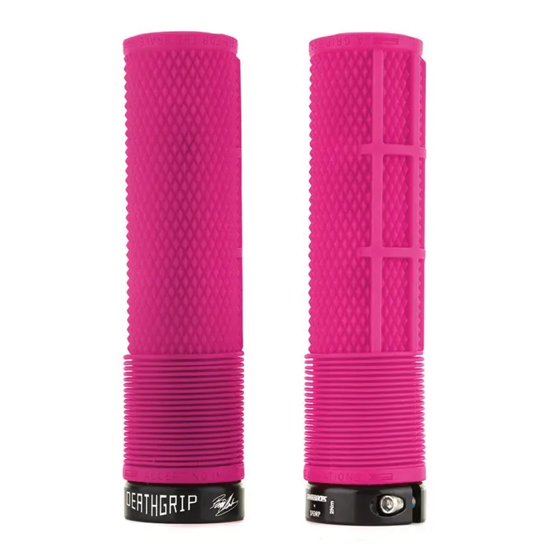 DMR Brendog Deathgrip Lock On Mountain Bike Grips in Pink