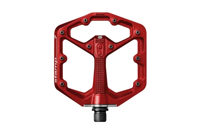 Crankbrothers Stamp 7 Mountain Bike Flat Pedals in Red