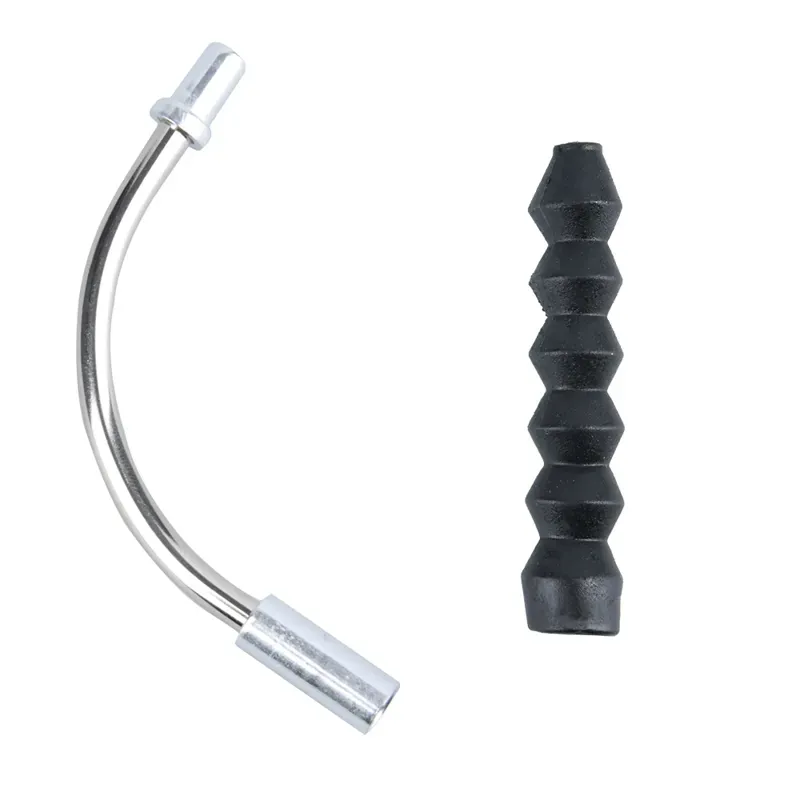 Oxford 50x 90 Deg V Brake Lead Pipe and Boot in Black