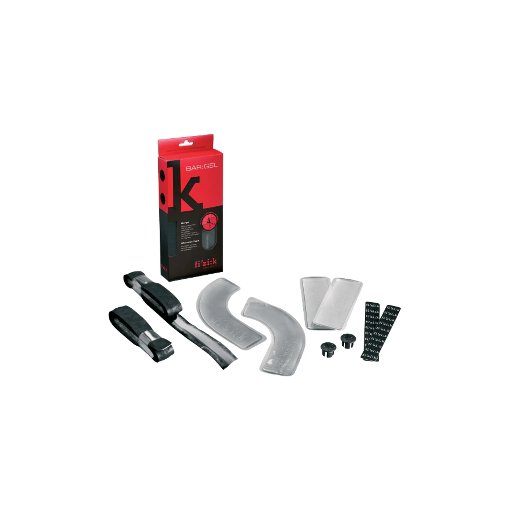 Fizik Microtex Tacky Black Handlebar Tape with Gel Pads