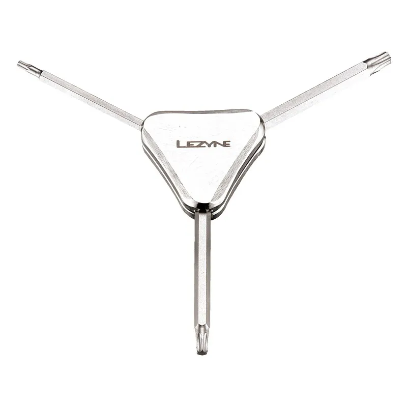 Lezyne 3 Way Allen Key Wrench Tool in Silver