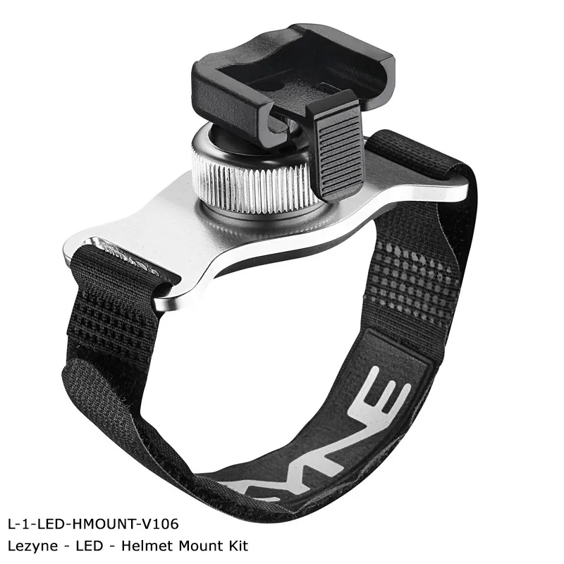 Lezyne LED Alloy Helmet Mount in Silver