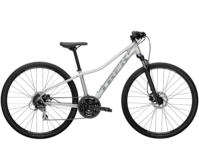 Trek Dual Sport 2 Womens Hybrid Bike in Silver