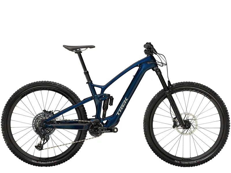 Trek Fuel Exe 9.8 GX AXS Electric Mountain Bike in Mulsanne Blue Large