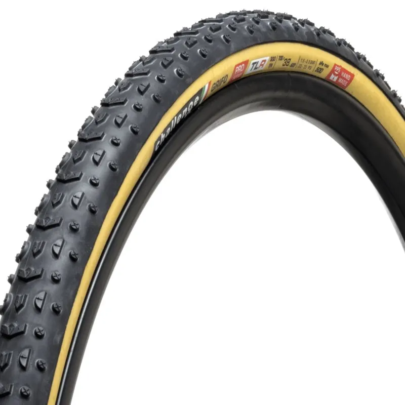 Challenge GRIFO PRO HTLR Tubeless Cyclocross CX Tyre Tan Brown 700x33c-1