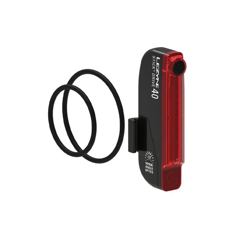 Lezyne - Stick+ Drive Rear USB Rechargeable Bike Light Black