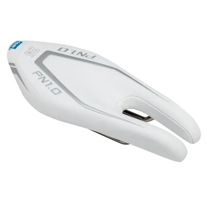 ISM PN1.0 Tri TT Bike Saddle in White 270mm long 110mm wide