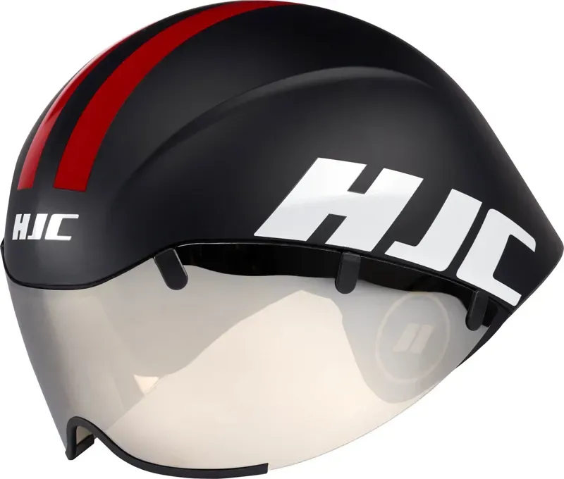 HJC Adwatt Aero TT Tri Aero Helmet in Black Red
