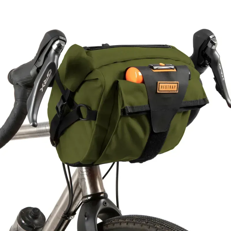 Restrap Bikepacking 10l Handlebar Pack in Olive-2