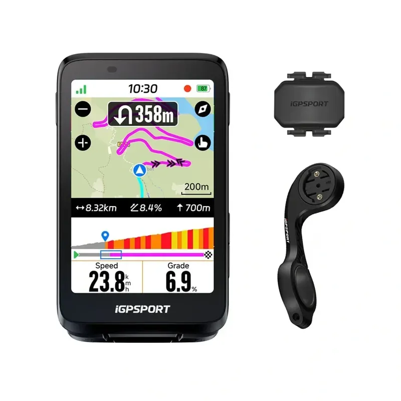 iGPSport BiNavi 3.5inch Touch Screen GPS Cycling Computer in Black-6