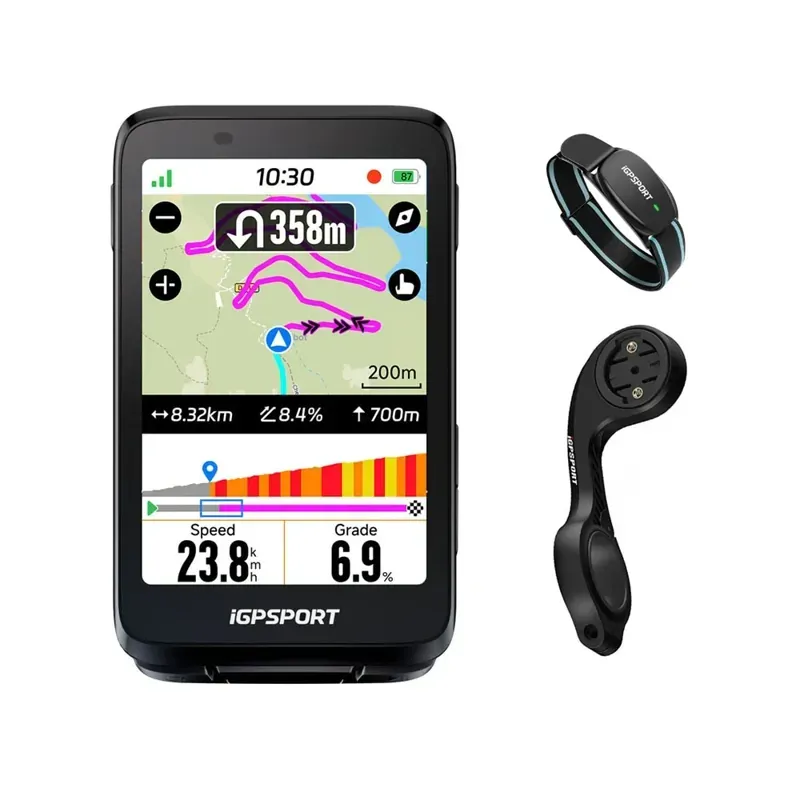 iGPSport BiNavi 3.5inch Touch Screen GPS Cycling Computer in Black-4