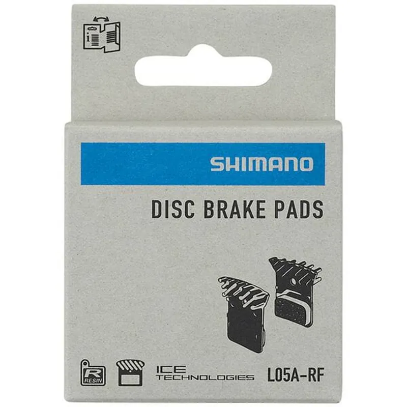 Shimano Road L05A Resin Disc Brake Pads Alloy Back W/ Fin Black -1