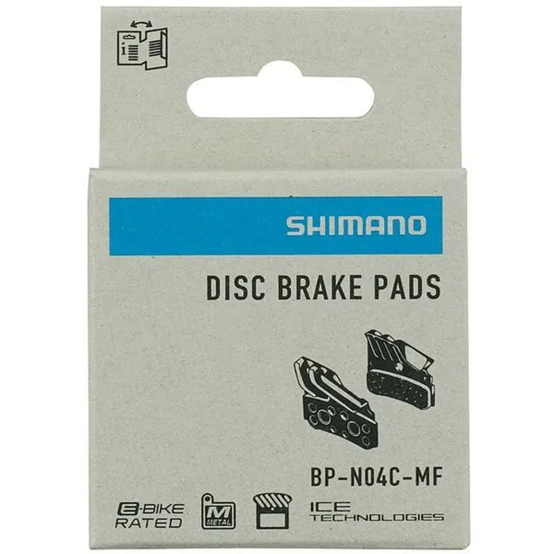 Shimano N04C Disc Brake Pads and Spring Alu Fin Stainlees Steel Back-2