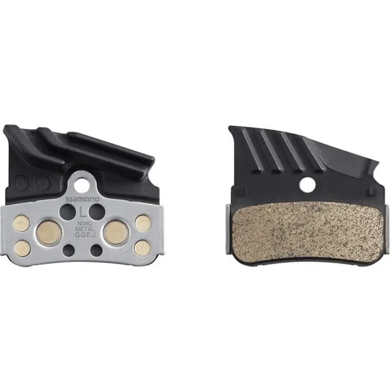 Shimano N04C Disc Brake Pads and Spring Alu Fin Stainlees Steel Back-1