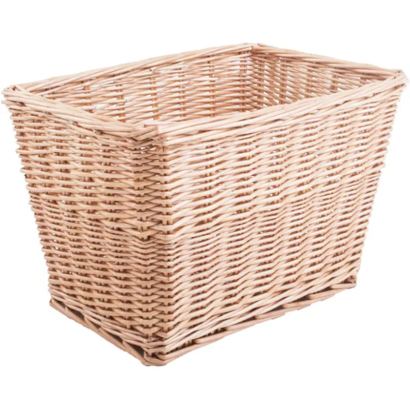 M Part Spitalfields Rectangular Wicker Basket w/Mounting Plates in Brown
