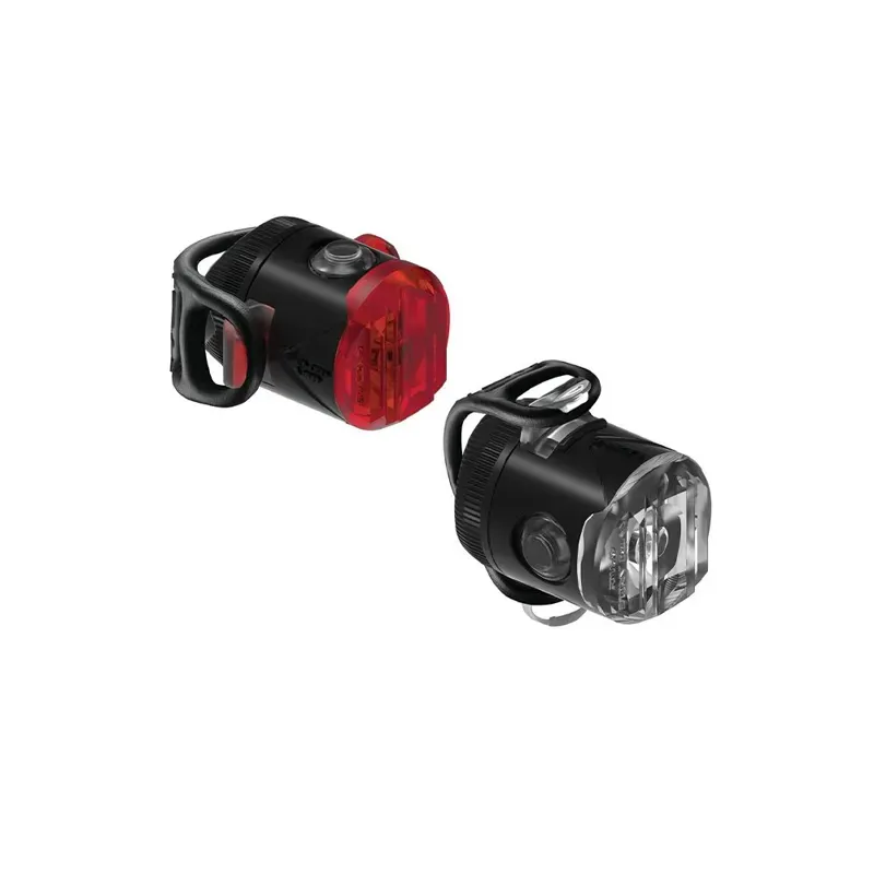 Lezyne - Femto USB C Drive Pair Rechargeable Bike Lights - Black