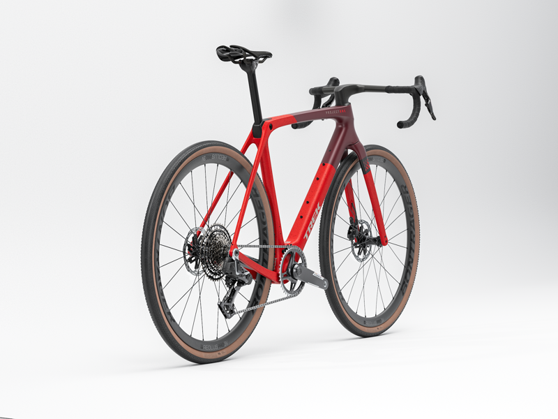 Trek Checkmate SLR 7 AXS Gravel Bike in Radioactive Red/Sedona Red-2