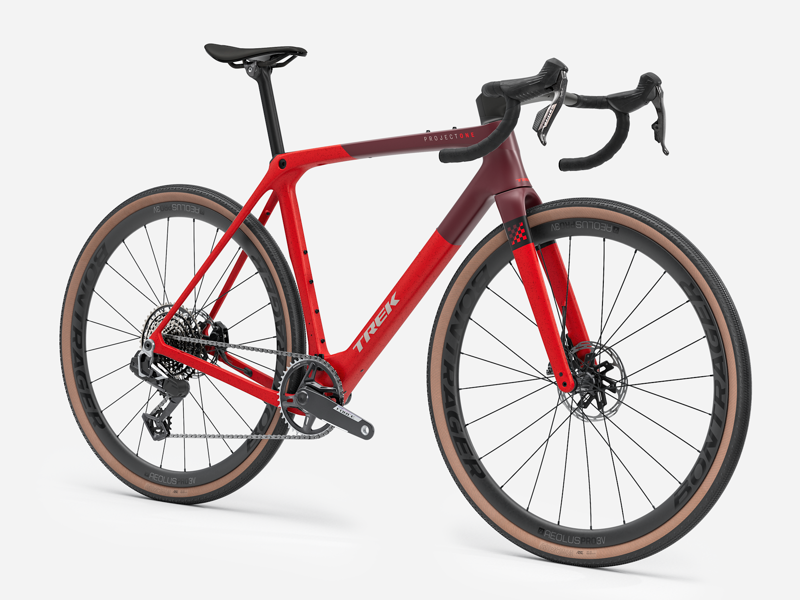 Trek Checkmate SLR 7 AXS Gravel Bike in Radioactive Red/Sedona Red-1
