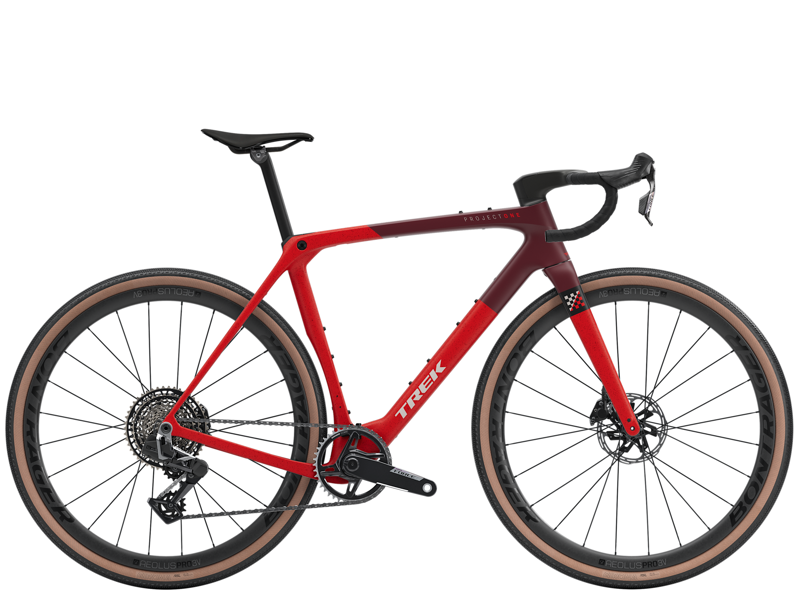 Trek Checkmate SLR 7 AXS Gravel Bike in Radioactive Red/Sedona Red