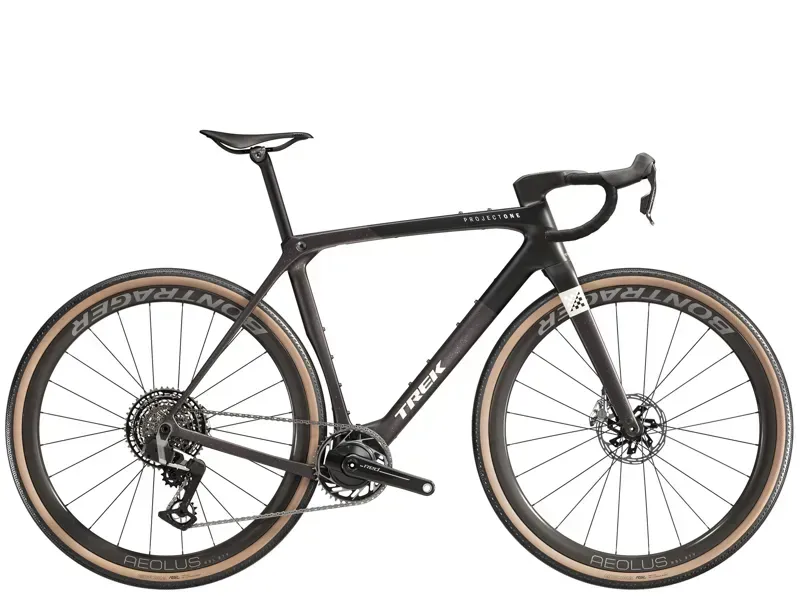 Trek Checkmate SLR 9 AXS Gravel Race Bike In Trek Black/Carbon Smoke