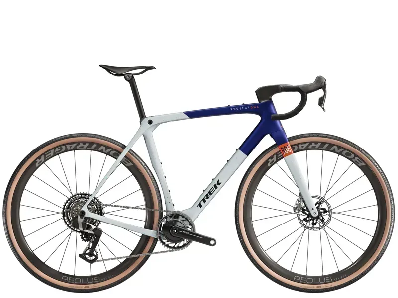 2026 Trek Checkmate SLR 9 AXS Gravel Race Bike In Hex Blue/Grey Pearl