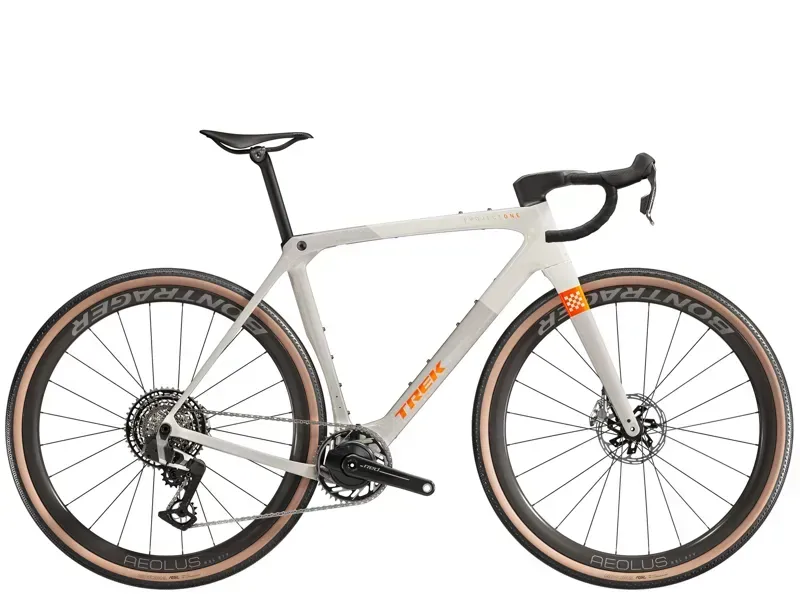 2026 Trek Checkmate SLR 9 AXS Gravel Race Bike In Era White/Buff Beige