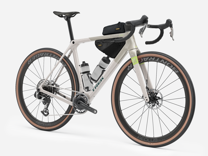Trek Checkmate SLR 9 AXS Gravel Bike in Buff Beige/Supernova Splatt-6