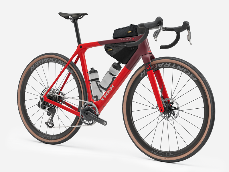 Trek Checkmate SLR 9 AXS Gravel Bike in Radioactive Red/Sedona Red-6