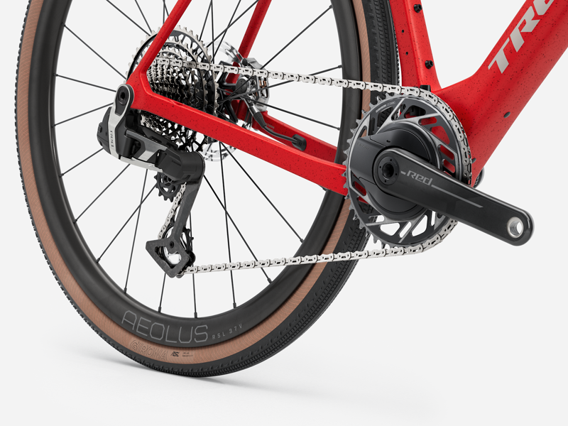 Trek Checkmate SLR 9 AXS Gravel Bike in Radioactive Red/Sedona Red-3