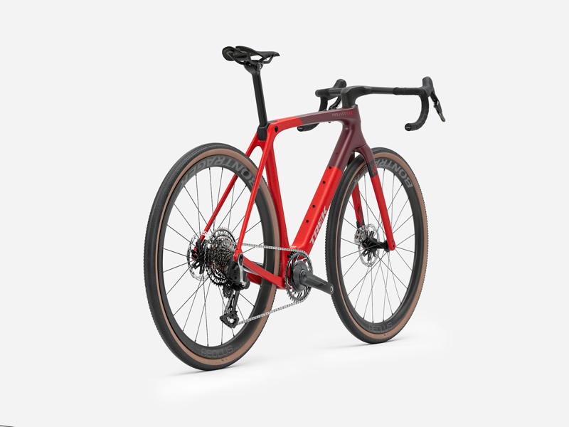 Trek Checkmate SLR 9 AXS Gravel Bike in Radioactive Red/Sedona Red-2