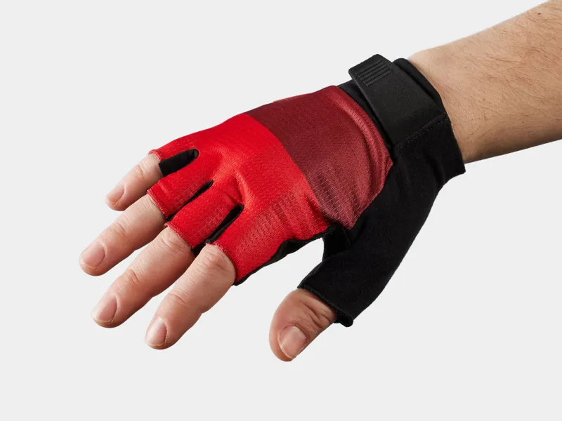 Trek Circuit Fingerless Cycling Gloves Mitts in Red