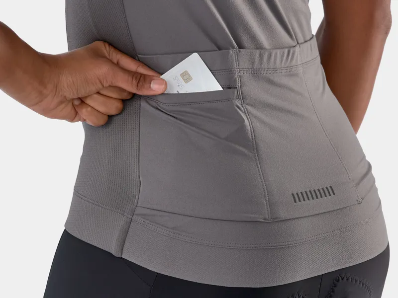 Trek Circuit Ltd Womens Road Cycling Jersey in Charcoal/ Black-5