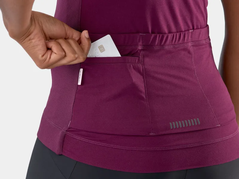 Trek Circuit Ltd Womens Road Cycling Jersey in Mulberry Purple Blush-4