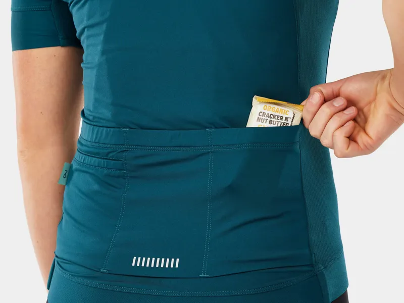 Trek Circuit LTD Womens Road Cycling Jersey in Juniper Green Blue-4