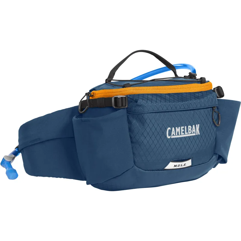 Camelbak MULE 5 Hydration Waist Pack in Gibraltar Navy/Orange