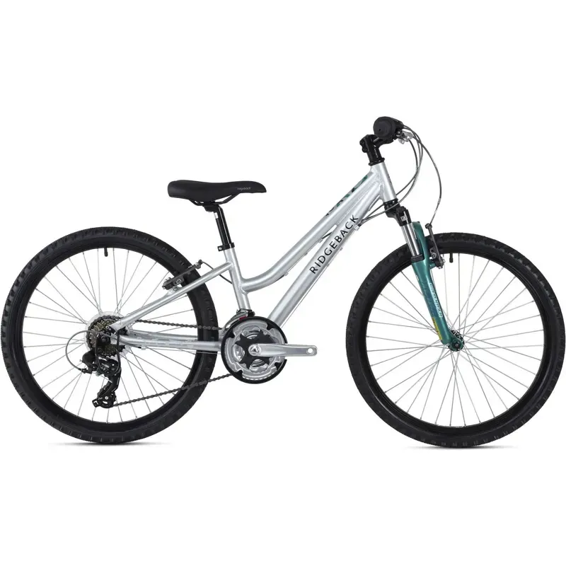Ridgeback Destiny 24inch Wheel Kids Aluminium Mountain Bike in Silver