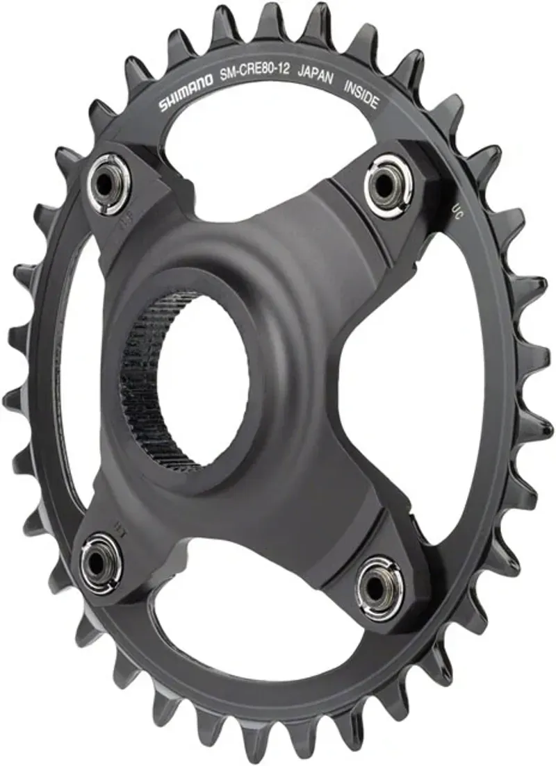 Shimano Steps SM-CRE80-12-B 12-speed 36-tooth 55mm Chainring in Black-1