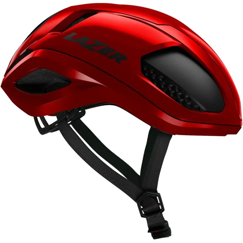 Lazer Vento Kineticore Aero Road Bike Helmet in Metallic Red