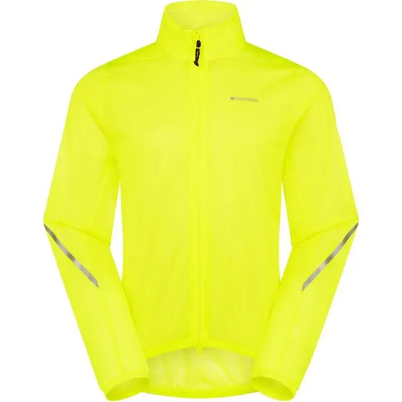 Madison Men's Flux Ultra-Packable Waterproof Cycling Jacket HV Yellow