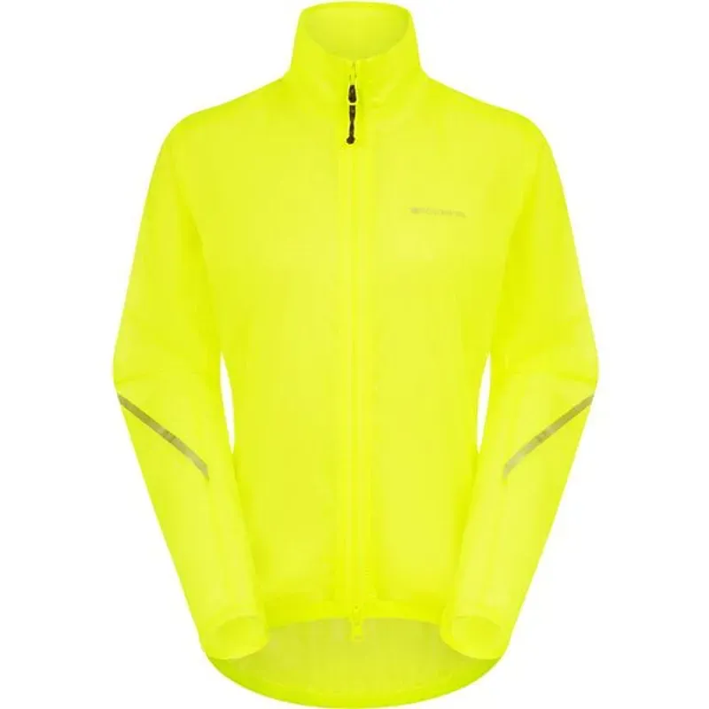 Madison Womens Flux Ultra-Packable Waterproof Cycling Jacket HV Yellow