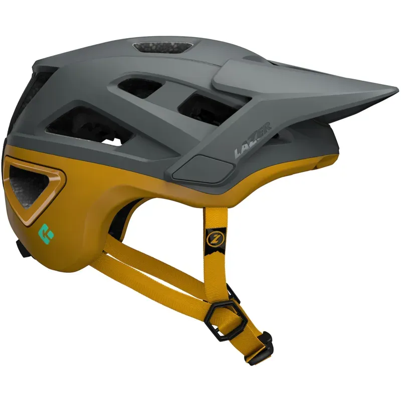 Jackal KinetiCore MTB Trail Helmet in Matt Grey Autumn Yellow-1