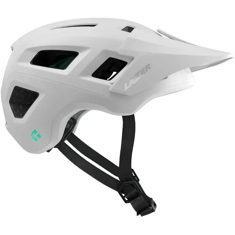 Lazer Coyote KinetiCore MTB Trail Helmet in Matt Full White-1