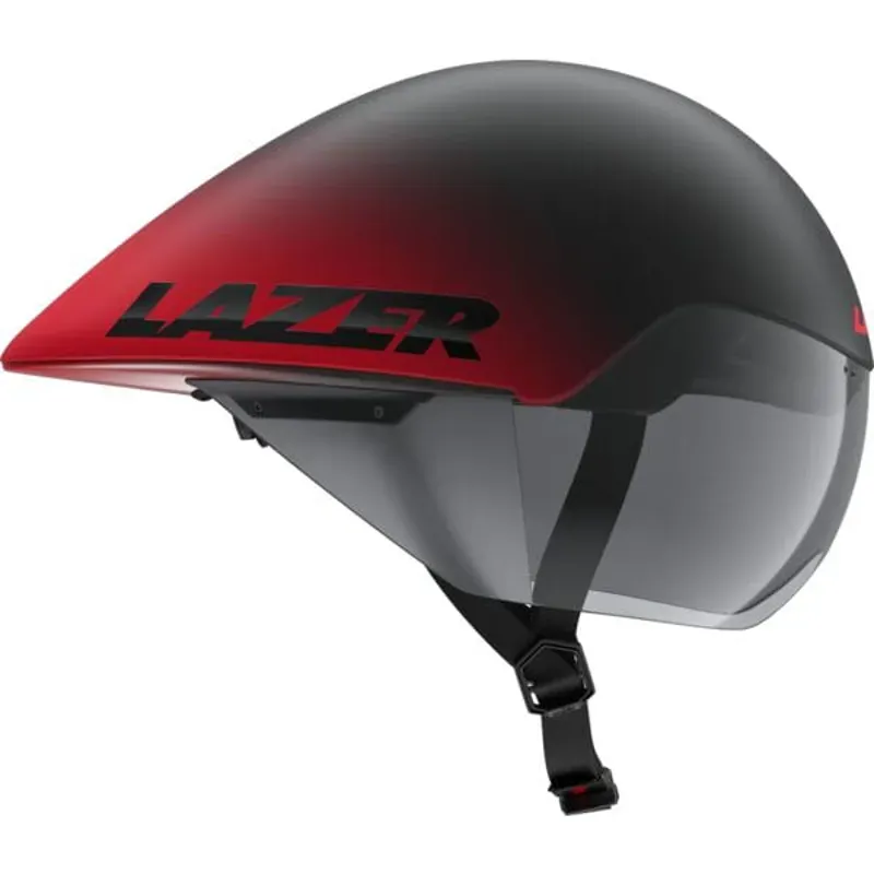 Lazer Volante KinetiCore Aero Tri Helmet in Matt Black Red
