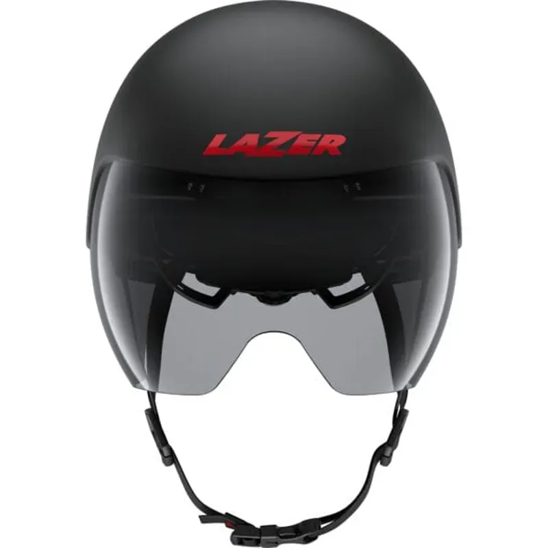 Lazer Volante KinetiCore Aero Tri Helmet in Matt Black Red-1