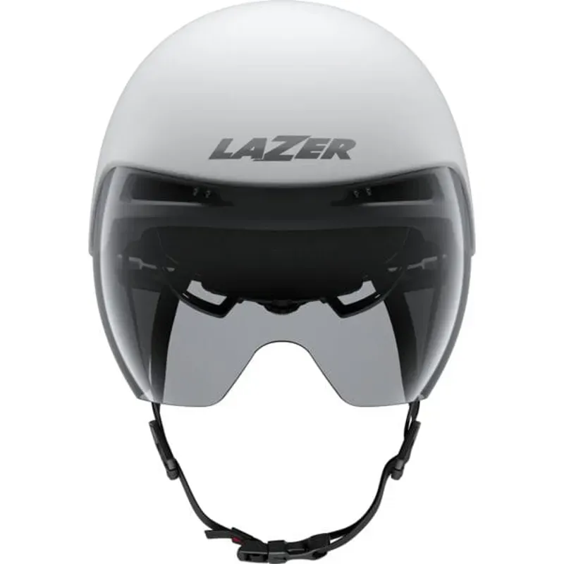 Lazer Volante KinetiCore Aero Tri Helmet in White Silver-1